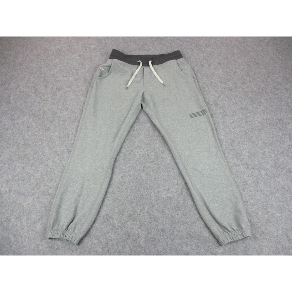 Vuori Pants Womens Small Gray Laguna Joggers Fleece Drawstring Pockets Workout